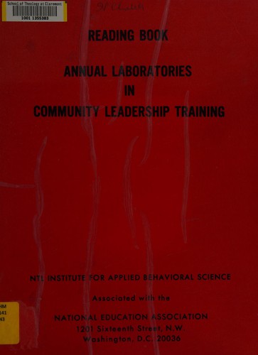 Cover for Annual laboratories in community leadership training