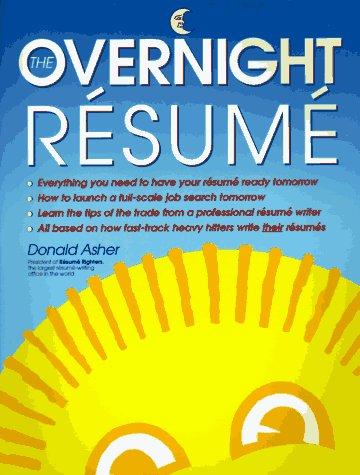 Cover for The overnight résume