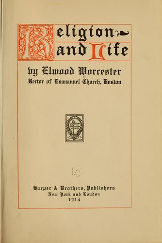Cover for Religion and life