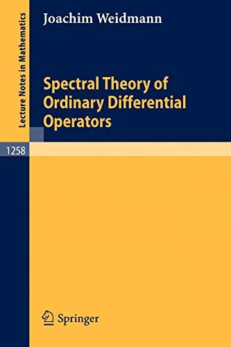 Cover for Spectral Theory of Ordinary Differential Operators