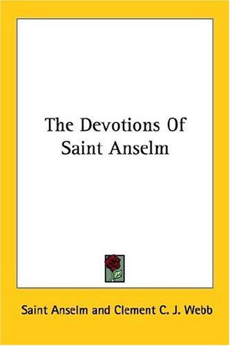 Cover for The Devotions of Saint Anselm