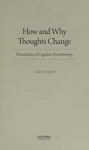 Cover for How and Why Thoughts Change