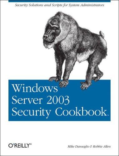 Cover for Windows Server 2003 Security Cookbook