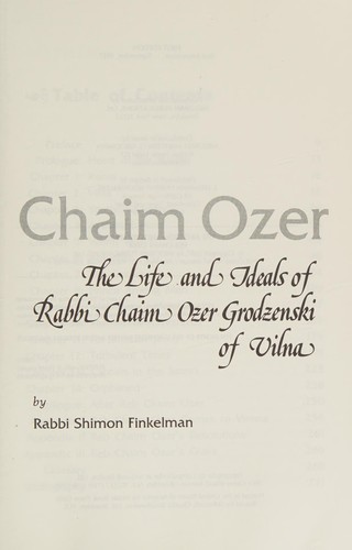 Cover for Reb Chaim Ozer