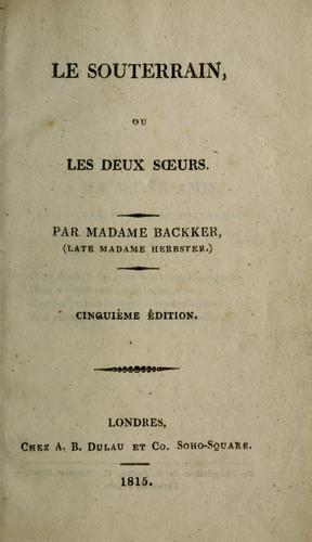 Cover for Le Souterrain