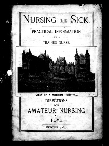 Cover for Nursing the sick