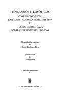 Cover for Itinerarios filosóficos