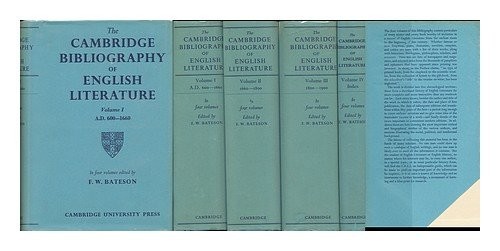Cover for Cambridge Bibliography of English Literature, 600-1660
