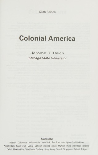 Cover for Colonial America