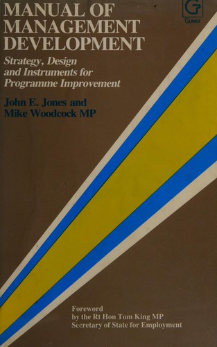 Cover for Manual of management development