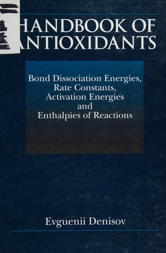 Cover for Handbook of antioxidants