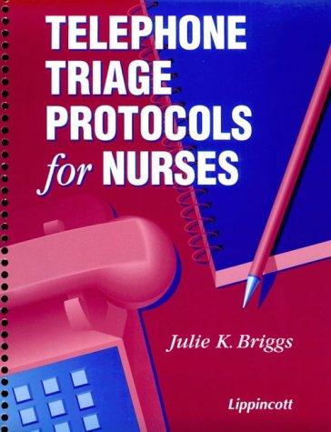 Cover for Telephone triage protocols for nurses