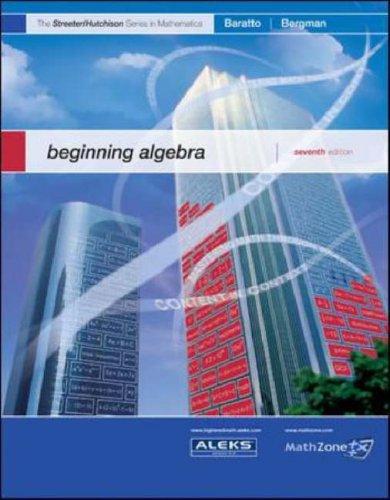 Cover for MP Beginning Algebra (The Streeter Series)