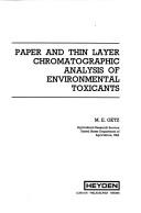 Cover for Paper and thin layer chromatographic analysis of environmental toxicants