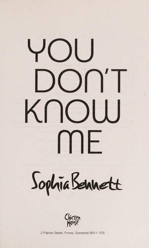 Cover for You don't know me