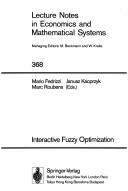 Cover for Interactive fuzzy optimization