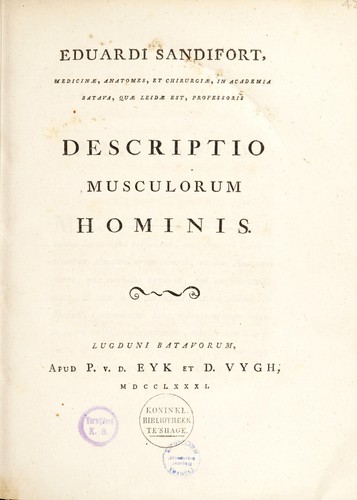 Cover for Opuscula anatomica ...