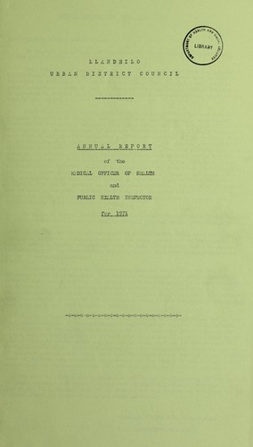 Cover for [Report 1971]