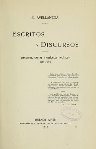 Cover for Escritos y discursos