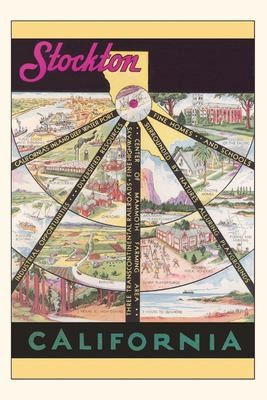 Cover for Vintage Journal Stockton Travel Poster