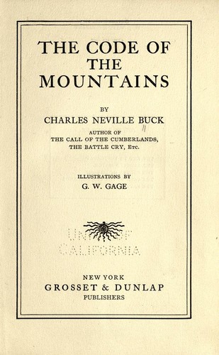 Cover for The code of the mountains