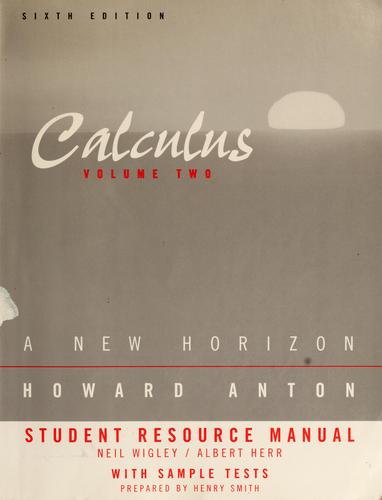 Cover for Student resource manual
