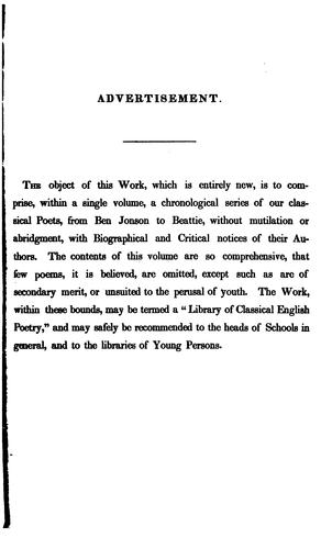 Cover for Select Works of the British Poets: With Biographical and Critical Prefaces