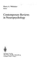 Cover for Contemporary reviews in neuropsychology