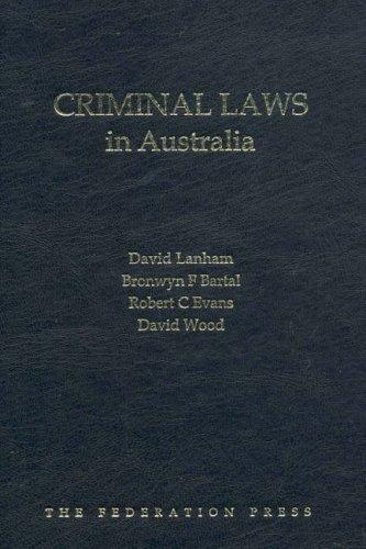 Cover for Criminal Laws in Australia
