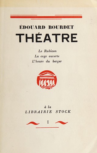 Cover for Théâtre. --