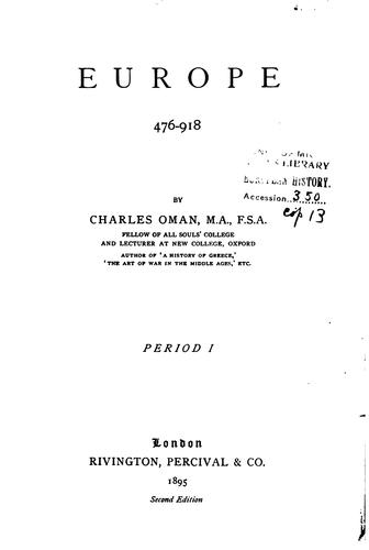 Cover for Europe