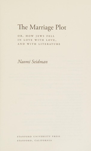 Cover for The marriage plot