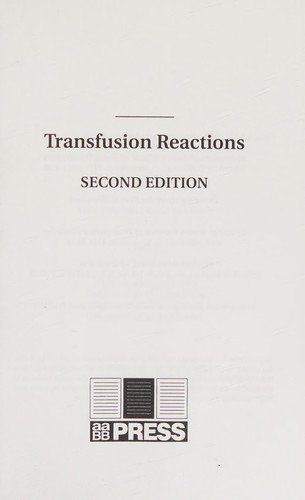 Cover for Transfusion Reactions