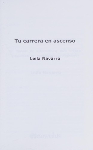 Cover for Tu carrera en ascenso