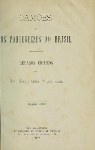 Cover for Camões e os portuguezes no Brasil