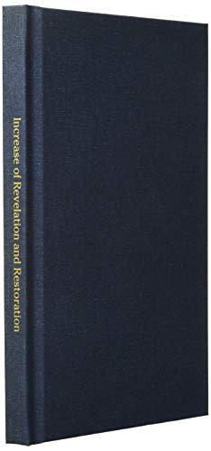 Cover for Increase of Revelation and Restoration