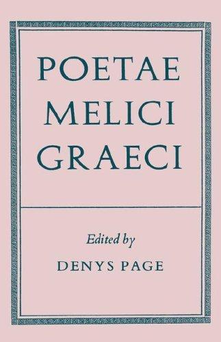 Cover for Poetae Melici Graeci