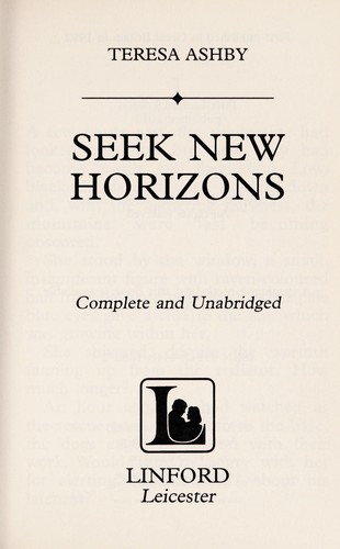 Cover for Seek new horizons