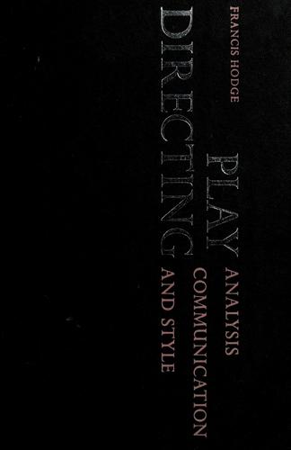 Cover for Play directing
