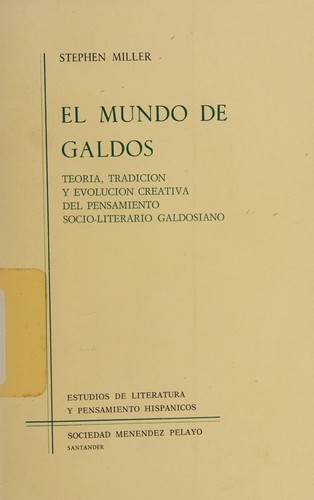 Cover for El mundo de Galdós