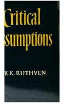 Cover for Critical assumptions