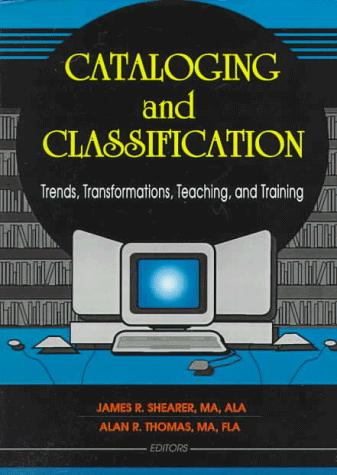 Cover for Cataloging and classification