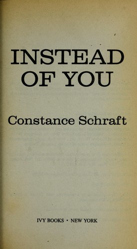 Cover for Instead of you