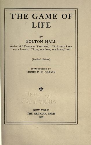 Cover for The game of life