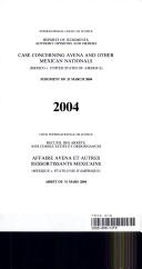 Cover for Case Concerning Avena And Other Mexican Nationals (Mexico V. United States of America)