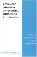 Cover for Lectures on advanced ordinary differential equations