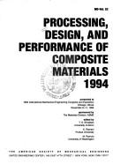 Cover for Processing, Design and Performance of Composite Materials (MD)