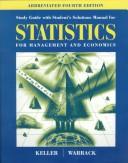 Cover for Statistics for Managment and Economics