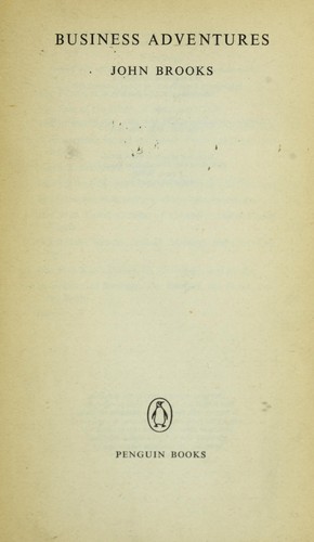 Cover for Business adventures