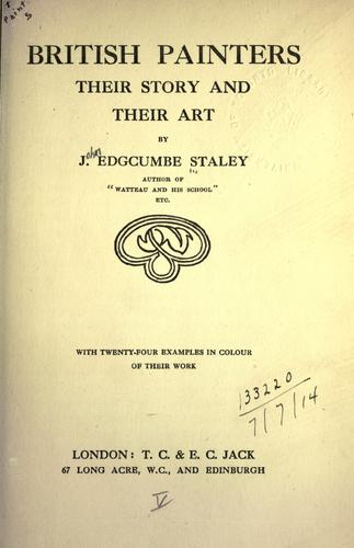 Cover for British painters
